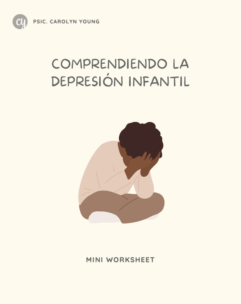 Niño con las manos en la cabeza, que demuestra tristeza.